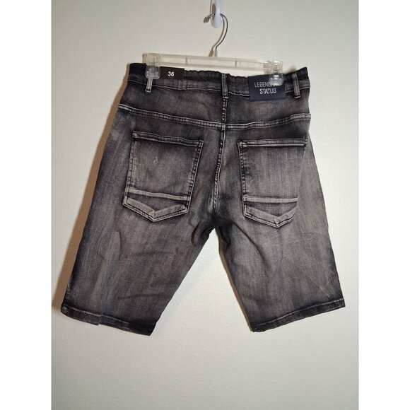 NWT Legendary Status Denim Blue Jeans Distressed Grunge Streetwear Skater Sz 36 - Picture 4 of 9